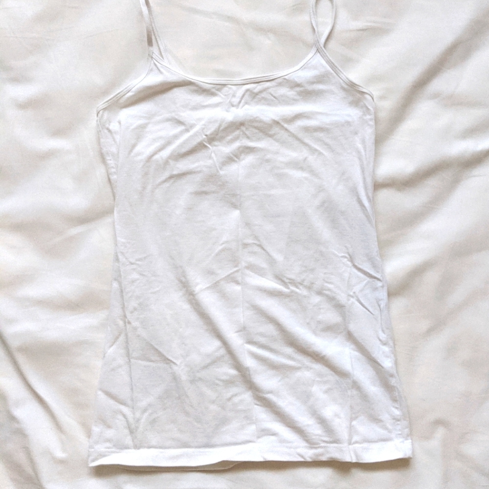 Forever21 White Camisole Tank Top XL